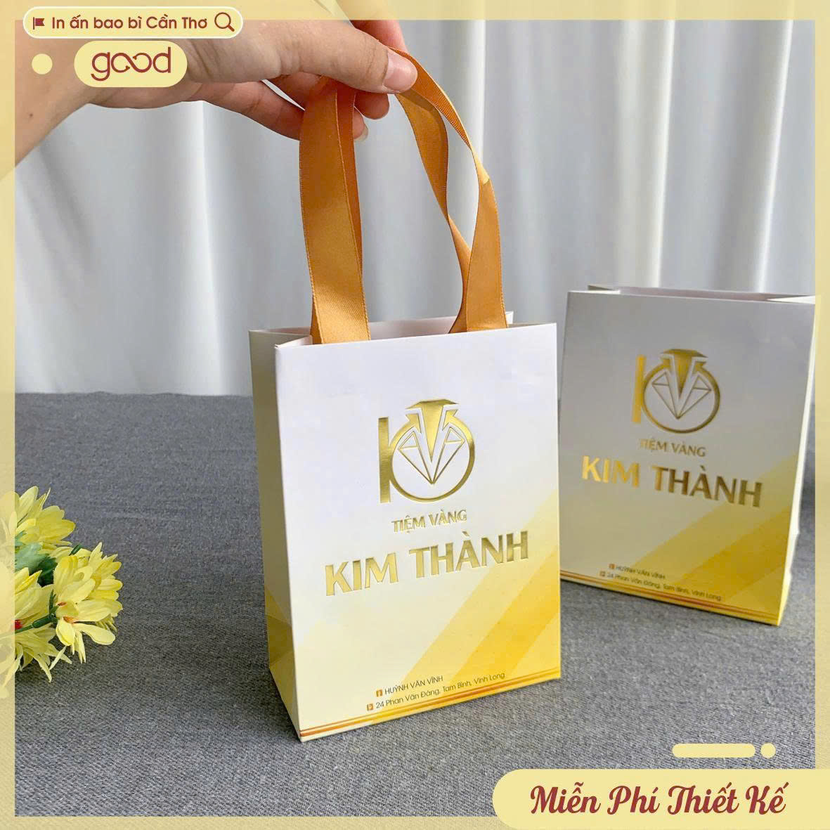 TÚI GIẤY ÉP KIM VÀNG CAO CẤP